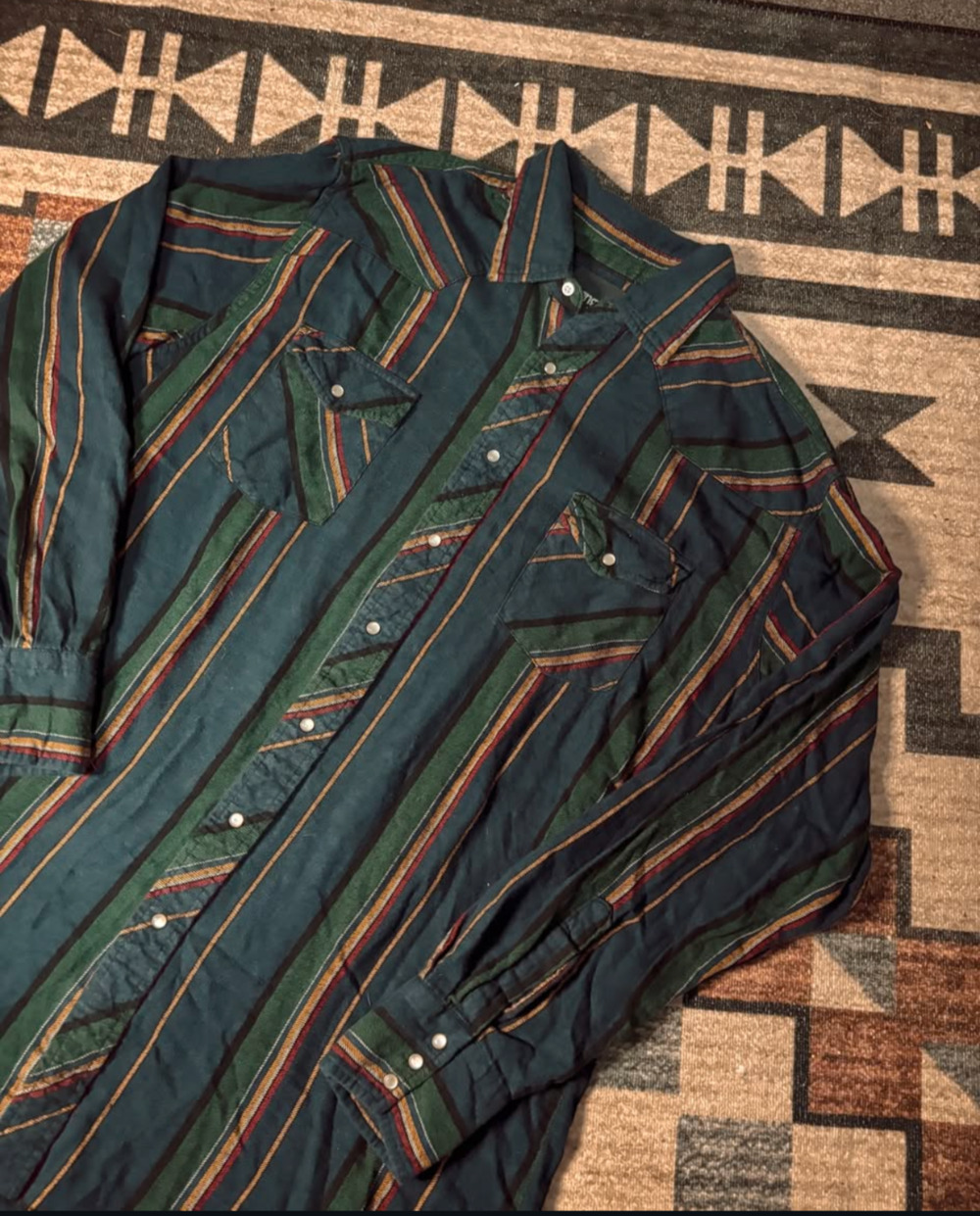vintage soft wrangler pearl snap